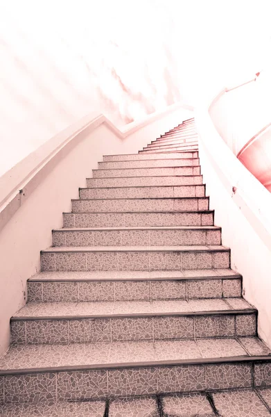 Leiter Zum Erfolg Treppe Und Schöne Wolken Und Himmel — Stockfoto