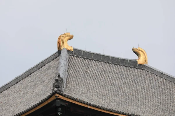 Toit Todaiji Est Temple Bouddhiste Situé Dans Ville Nara Japon — Photo