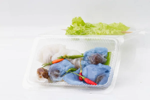 泰国小吃食品 白表上的北卫生部 — 图库照片