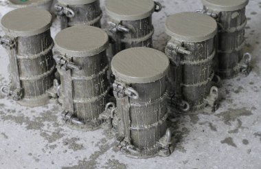 cylinder concrete specimens in mold for compressive strength test clipart