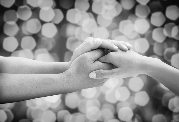 Amo Para Todo Sempre Mão Casal Apaixonado — Fotografia de Stock