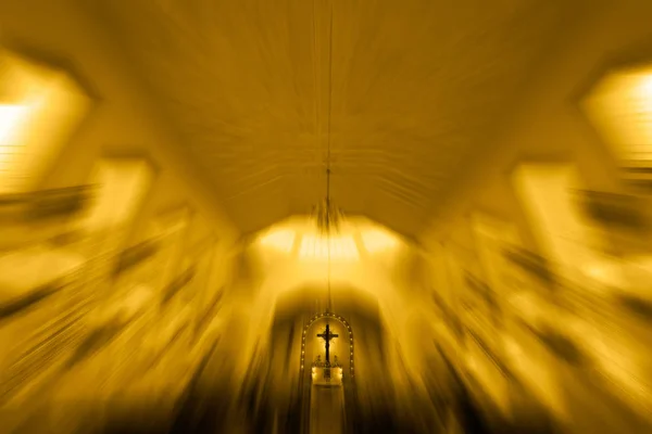 Abstrakt Kraften Jesus Ljus Mässan Cross Med Ljus — Stockfoto