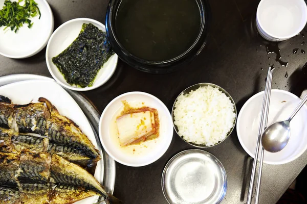 Korean food ,Fish Korean style grilled mackerel