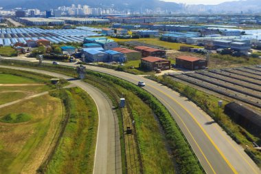 tarımsal arazi Road, Busan Güney Kore.