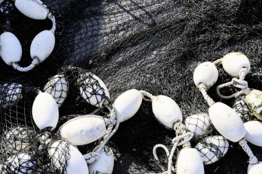 nets açık meshed malzeme yapılmış sicim, ip, halat, genellikle balık veya diğer hayvanları yakalamak için kullanılan.