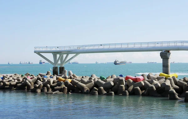 釜山松岛天桥 韩国水上最长的空中漫步 — 图库照片