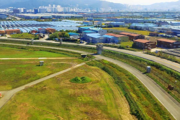 Zemědělské Půdy Podél Silnice Busan Jižní Korea — Stock fotografie