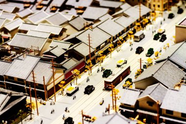 eski stil bina Japonya modeli.