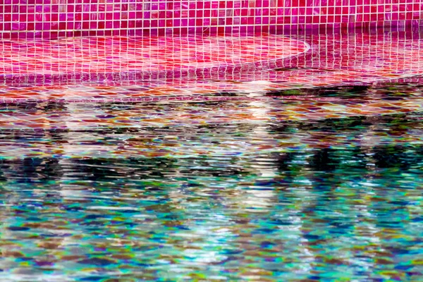 Onda Água Piscina Azulejo — Fotografia de Stock