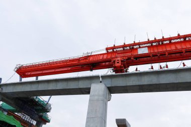 Yüksek hızlı railway.transportation kavramı inşaatı