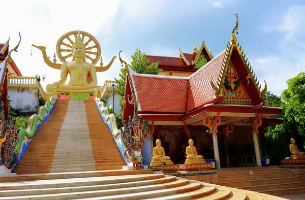 Wat Phra Yai Big Buddha Tapınağı Koh Samui Adası Tayland — Stok fotoğraf