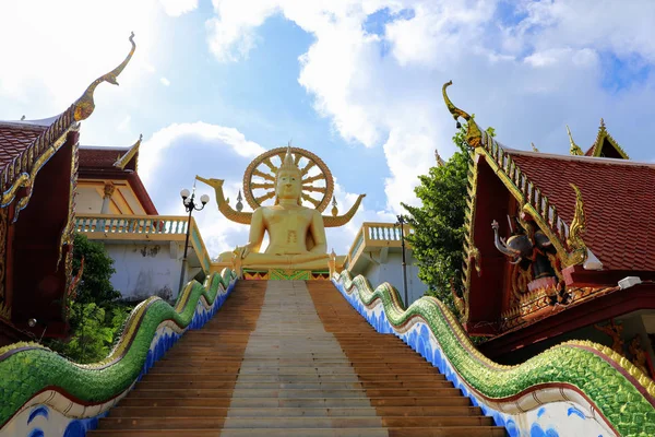 Wat Phra Yai Templo Del Gran Buda Koh Samui Island — Foto de Stock