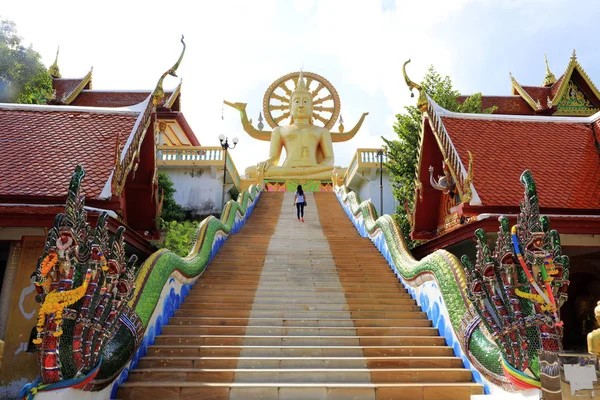 Wat Phra Yai Big Buddha Temple Koh Samui Ilha Tailândia — Fotografia de Stock