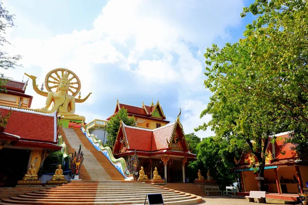Wat Phra Yai Großer Buddha Tempel Koh Samui Insel Thailand — Stockfoto