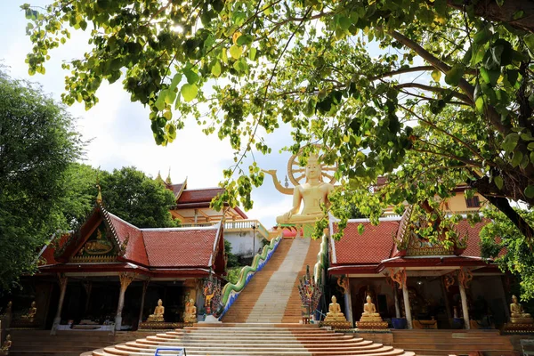 Wat Phra Yai Templo Del Gran Buda Koh Samui Island — Foto de Stock