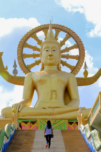 Wat Phra Yai Großer Buddha Tempel Koh Samui Insel Thailand — Stockfoto