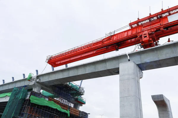 Yüksek hızlı railway.transportation kavramı inşaatı