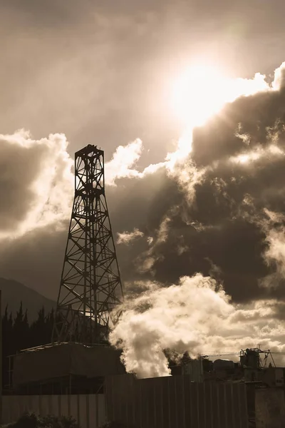 Γεωθερμικές Γεωτρήσεις Για Θερμή Ροή Ενέργειας — Φωτογραφία Αρχείου