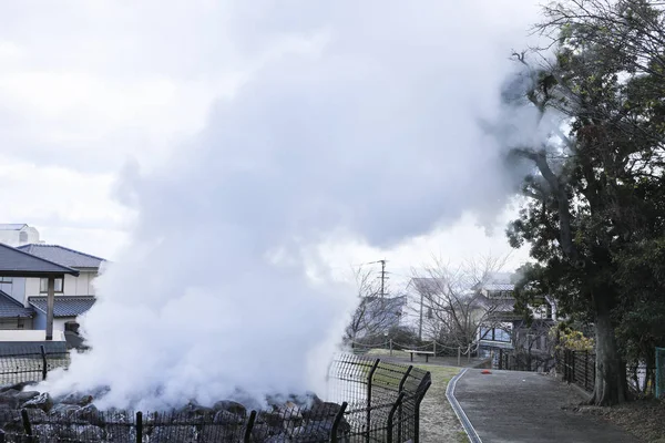 Horká Pára Země Nachází Beppu Oita Kjúšú Japonsko — Stock fotografie