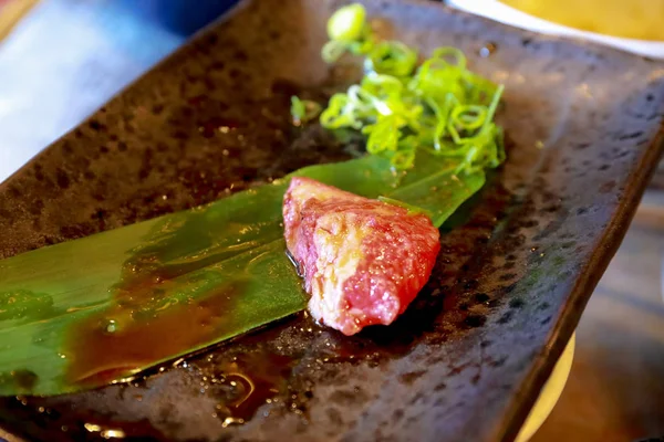 Japanisches Grillfleisch Über Holzkohle Auf Herd — Stockfoto