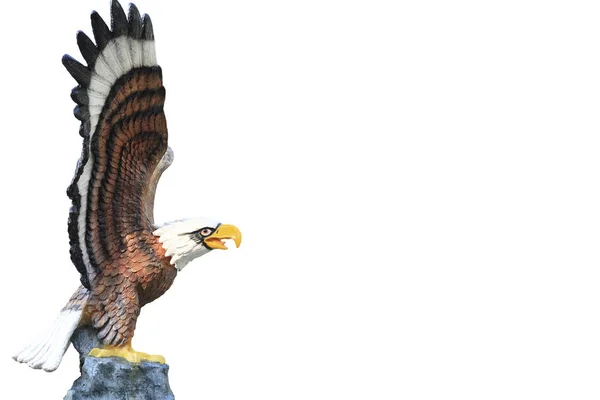 Eagle statue isolated on white background.This has clipping path — Stock Photo, Image