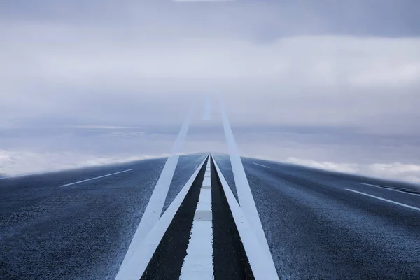 Road Clouds Starting Business Concept Success Concept — Stock Photo, Image