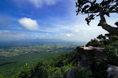 Doğal arka plan: Pha Hua Nak Phu turla Kha Milli Parkı Chaiy
