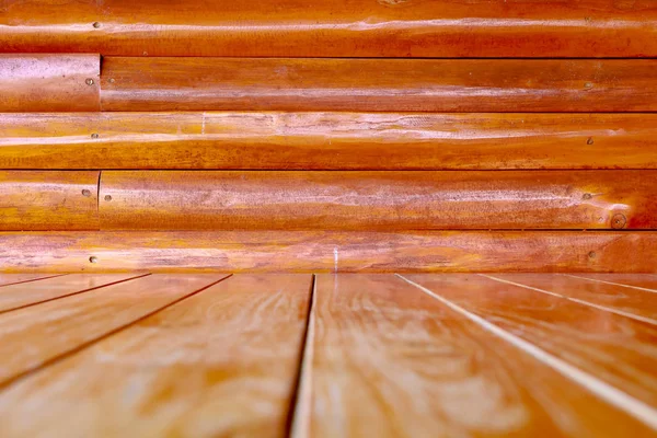Paneles de madera Fondo, interior con paneles de pared de madera — Foto de Stock