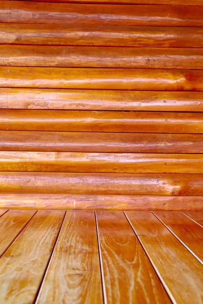 Paneles de madera Fondo, interior con paneles de pared de madera — Foto de Stock