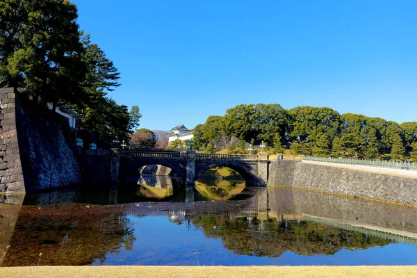 Nijubashi Bridge is a bridge that connects the Imperial Palace , — Stock Photo, Image