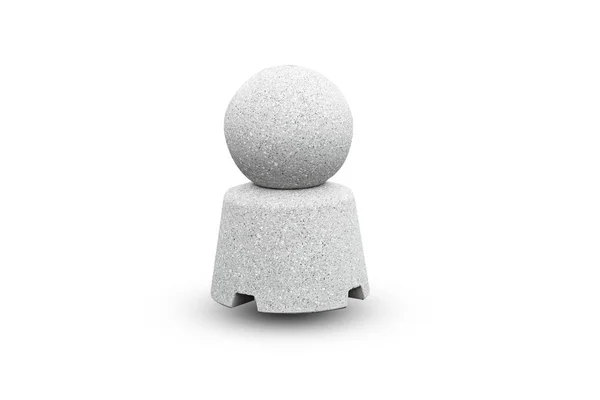 Granite balls for decorative on a pavement road — Stock Photo, Image