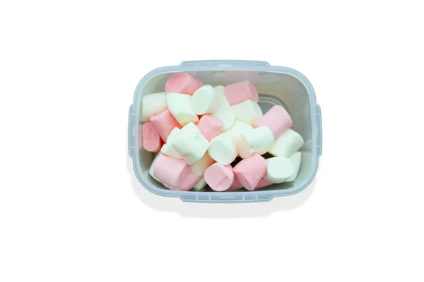 Marshmallow isolated on white background. That has clip path. — Stock Photo, Image