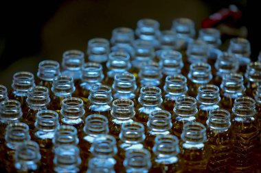 plastik şişe ve şişe boyun, seçilen odak