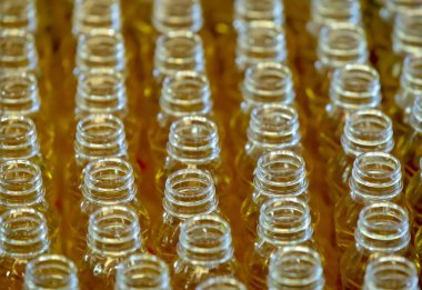 plastik şişe ve şişe boyun, seçilen odak