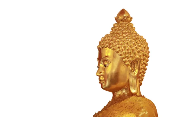 Buddha-Statue isoliert auf weißem Hintergrund. Dies hatte Ausschnitt pa — Stockfoto