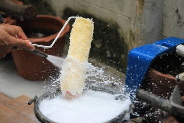 Boya dan sonra boya silindirinin temizlenmesi