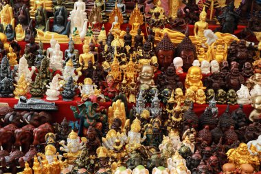 Tayland el yapımı buda heykeli koleksiyonu
