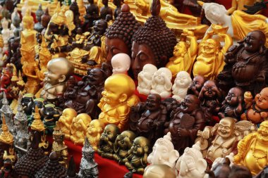 Tayland el yapımı buda heykeli koleksiyonu