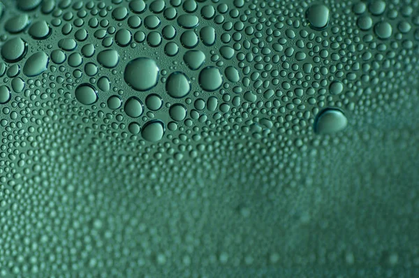 Hermoso Fondo Con Gotas Agua Luz Verde Similar Los Frutos — Foto de Stock