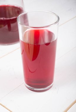 Kırmızı komposto içki cam ahşap Pansiyon