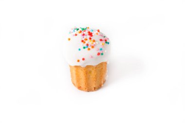 Noel süslenmiş tanımlama bilgileri izole beyaz arka plan üzerinde