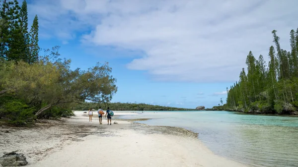 Прекрасний Природний Басейн Затоки Оро Острів Пайнс Нова Каледонія Троє — стокове фото