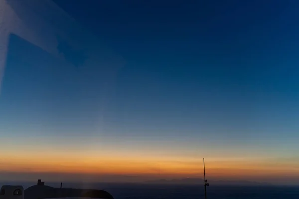 Панорамный Вид Ойи Кальдеры Вулкана Закате Живописный Естественный Фон Копировальным — стоковое фото
