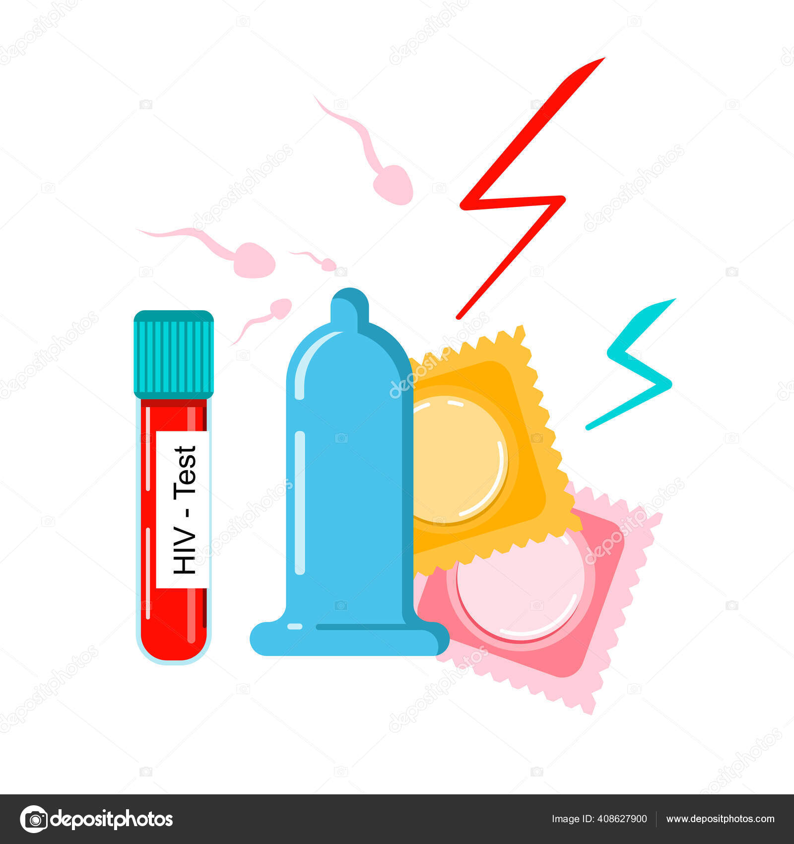 Los Condones Son Atacados Por Espermatozoides Destellos