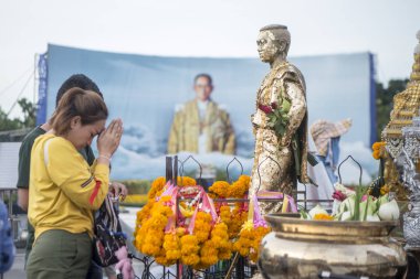 Khorat, Tayland, Kasım 2017 yaklaşık: Thao Suranari tapınak ve anıt Khorat veya Nakhon Ratchasima Isan içinde şehir merkezinde.