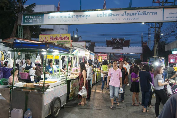 Khorat Thailandia Circa Novembre 2017 Streetfood Mercato Notturno Nel Centro — Foto Stock
