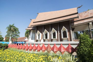 Khorat, Tayland, Kasım 2017 yaklaşık: Wat Salaloy şehirde Khorat veya bir kuzeydoğu Tayland Nakhon Ratchasima eski şehirde.