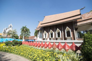 Khorat, Tayland, Kasım 2017 yaklaşık: Wat Salaloy şehirde Khorat veya bir kuzeydoğu Tayland Nakhon Ratchasima eski şehirde.