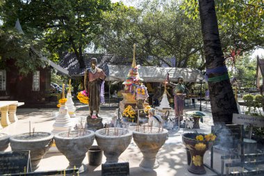 Khorat, Tayland, Kasım 2017 yaklaşık: Wat Salaloy şehirde Khorat veya bir kuzeydoğu Tayland Nakhon Ratchasima eski şehirde.