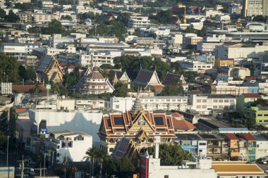 Khorat, Tayland, Kasım 2017 yaklaşık: görünüm Wat sıçan Bamrung şehir Khorat üzerinden veya Nakhon Ratchasima Isan içinde.